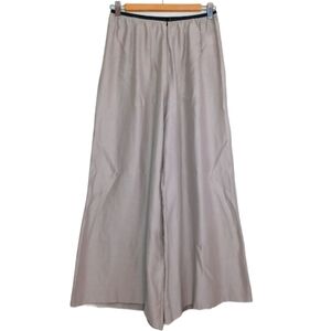 Brazeau Tricot Minimalist Lagenlook Silk Cotton Palazzo Wide-leg Pants